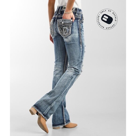 Rock Revival Denim - Rock Revival Ferry Mid-Rise Boot Stretch Jean size 32